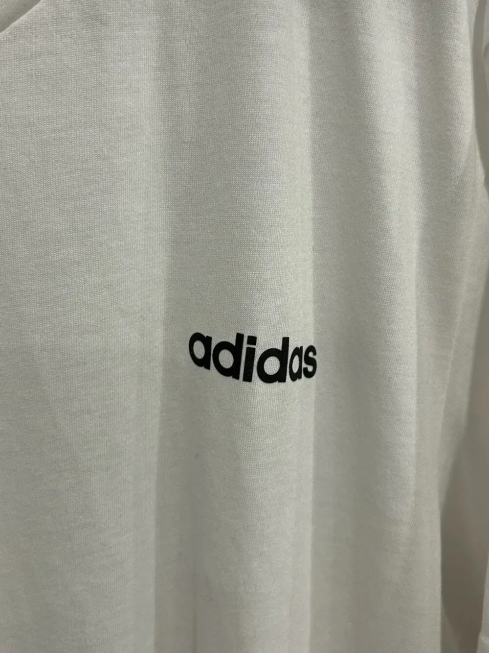 Adidas White Mens Crewneck Recycled Polyester Lightweight T-Shirt Athleisure